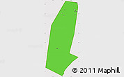 Political Simple Map of Biddiya, cropped outside