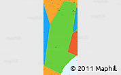 Political Simple Map of Biddiya