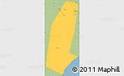 Savanna Style Simple Map of Biddiya