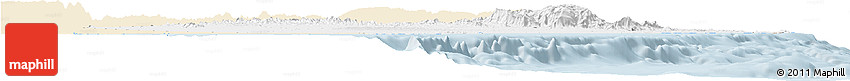 Classic Style Horizon Map of a Sharqiya, single color outside