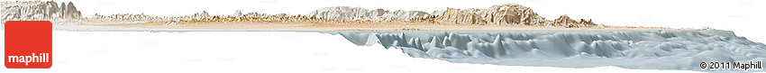Satellite Horizon Map of a Sharqiya, lighten