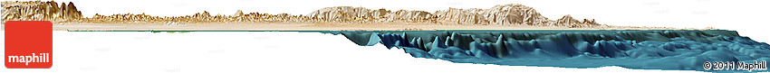 Satellite Horizon Map of a Sharqiya