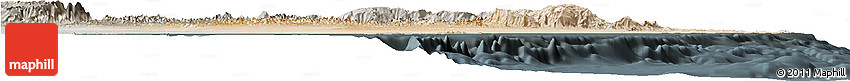 Satellite Horizon Map of a Sharqiya, semi-desaturated