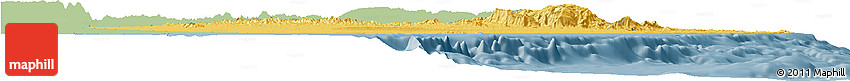 Savanna Style Horizon Map of a Sharqiya, single color outside