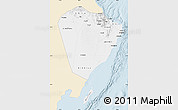 Classic Style Map of A Sharqiya, single color outside