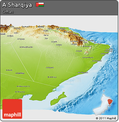 Physical Panoramic Map of a Sharqiya