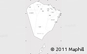 Silver Style Simple Map of A Sharqiya, cropped outside