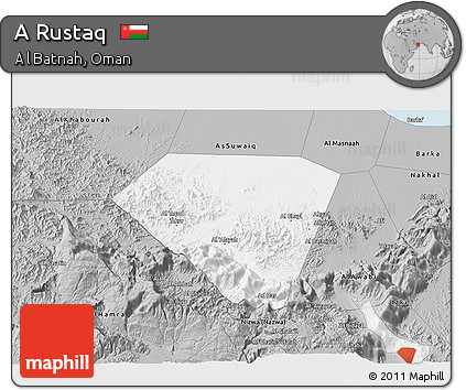 Gray 3D Map of a Rustaq