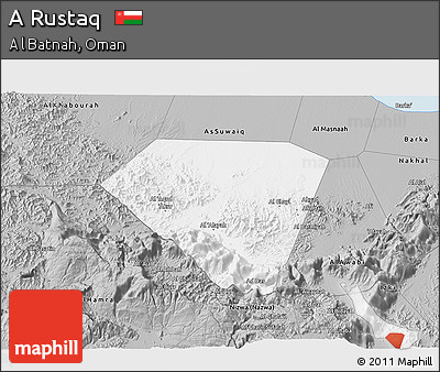 Gray 3D Map of a Rustaq