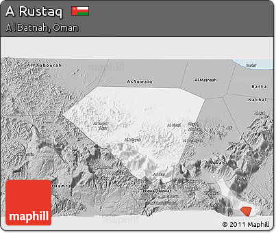 Gray 3D Map of a Rustaq