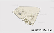 Shaded Relief 3D Map of A Rustaq, cropped outside