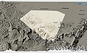 Shaded Relief 3D Map of A Rustaq, darken