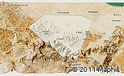 Shaded Relief 3D Map of A Rustaq, satellite outside