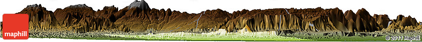 Physical Horizon Map of a Rustaq, darken