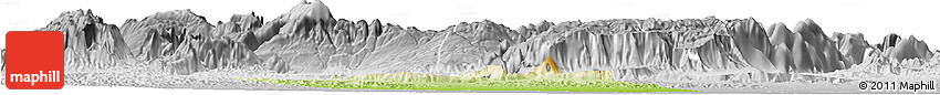 Physical Horizon Map of a Rustaq, lighten, desaturated