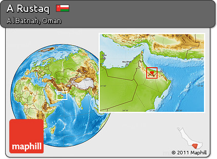 Physical Location Map of a Rustaq