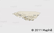 Shaded Relief Panoramic Map of A Rustaq, cropped outside