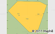 Savanna Style Simple Map of A Rustaq, cropped outside