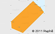 Political Simple Map of Sohar, single color outside