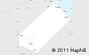 Silver Style Simple Map of Sohar