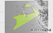 Physical 3D Map of Al Buraimi, desaturated