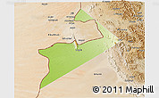 Physical 3D Map of Al Buraimi, satellite outside