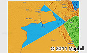 Political 3D Map of Al Buraimi