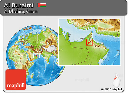 Physical Location Map of Al Buraimi