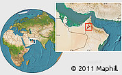 Satellite Location Map of Al Buraimi
