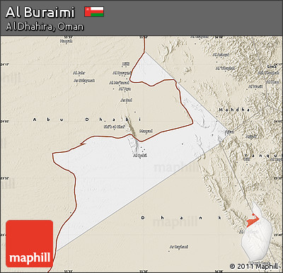 Classic Style Map of Al Buraimi
