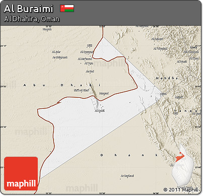 Classic Style Map of Al Buraimi