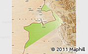 Physical Map of Al Buraimi, satellite outside