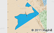 Political Map of Al Buraimi, lighten