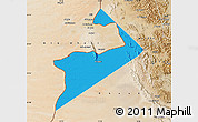 Political Map of Al Buraimi, satellite outside