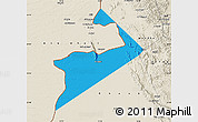 Political Map of Al Buraimi, shaded relief outside