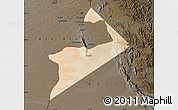 Satellite Map of Al Buraimi, darken