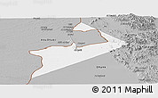 Gray Panoramic Map of Al Buraimi