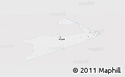Silver Style Panoramic Map of Al Buraimi, single color outside