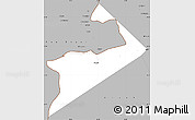Gray Simple Map of Al Buraimi