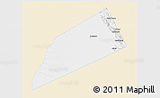 Classic Style 3D Map of Dhank, single color outside