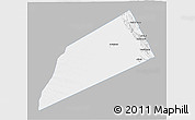 Gray 3D Map of Dhank, single color outside