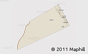 Shaded Relief 3D Map of Dhank, cropped outside