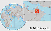 Gray Location Map of Dhank