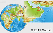 Physical Location Map of Dhank, within the entire country