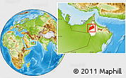 Physical Location Map of Dhank, highlighted parent region