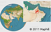 Satellite Location Map of Dhank