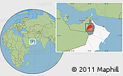 Savanna Style Location Map of Dhank, highlighted country, highlighted parent region