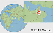 Savanna Style Location Map of Dhank, highlighted parent region