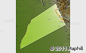 Physical Map of Dhank, darken