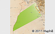 Physical Map of Dhank, satellite outside